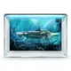 Море для аквариума наклейка с рыбами 75х125 см.