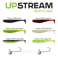 Набір на хижака "UPSTREAM" + "Lake UA" 2.4 m 5-25g / 2000 12+1bb / PE 100 m
