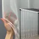 Тюль бамбук с вышивкой. Цвет молочный с пудровым. Код 1510т
