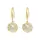 Серьги женские золотистые код 2256