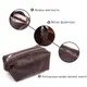Кожаная винтажная косметичка Shvigel 16398 Коричневый