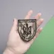Шеврон на липучке ЧЕСТЬ И СЛАВА ПАРНЯМ СО СТАНИСЛАВА 8х6,8 см вышитый патч нашивка