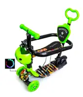 Самокат Scooter "Божья коровка" 5in1. Heroes (многофункциональный, с бортиком)