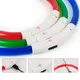 Светодиодный LED ошейник для собак с зарядкой USB, красный