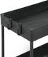Етажерка пластикова 3 яруси на колесах Black, 40х22х66 см