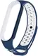Ремешок UWatch Replacement Sports Strap for Mi Band 5/6/7 Blue/White