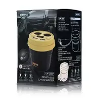 Автомобільний зарядний пристрій Remax Demitasse CR-2XP 2*AutoPlug 2*USB white-brown