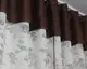 Кухонный комплект, (280х170см.) шторки с ламбрекеном и подхватами. Цвет бежевый с венге. Код 084к 50-435