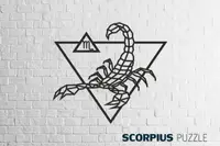 Пазл интерьерный деревянный на стену ZODIAC SIGNS: SCORPIUS 75,2x79,3x0,7см, 254эл Знаки зодиака: Скорпион
