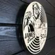 Необычные настенные часы из дерева  «James Brown»