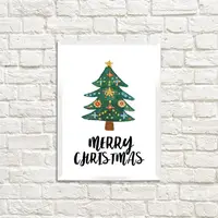 Постер в рамке Marry Christmas 30x42 см, A3 (WMT3_23NG011_WH)
