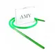 Шланг силиконовый Amy с мундштуком Aluminium Long (S232-SET) - Черный зеленый