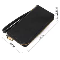 Чоловічий горизонтальний шкіряний клатч SHVIGEL 19123 Чорний