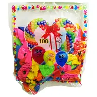 Повітряні Кулі \"Happy birthday\" 11-91 мікс квітів 100 штук
