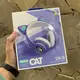 Беспроводные наушники LED с кошачьими ушками CAT STN-28, Стерео наушники с кошачьими ушками. Цвет: синий