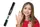 Детский лак-карандаш для ногтей Malinos Creative Nails на водной основе (2 цвета Черный + Голубой)