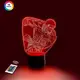 3D ночник "Райнер" (УВЕЛИЧЕННОЕ ИЗОБРАЖЕНИЕ) 16 цветов + пульт ДУ 3DTOYSLAMP