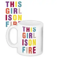 Кружка с принтом This girl is on fire 330 мл (KR_19F012)