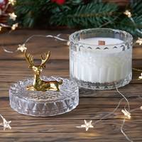 Парфумована свічка Christmas 100% соєвий віск 200g 42h - зимовий затишок Гранд Презент NOS1124