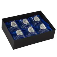 Набір склянок для віскі Boss Crystal Козаки з срібними накладками