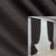Комплект штор (2шт. 1х2,7м.) из ткани Софт однотонный. Цвет коричневый. Код 1166ш 31-523