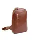Мужская кожаная сумка Chest bag светло-коричневая