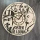 Концептуальные настенные часы в интерьер «System of a Down»