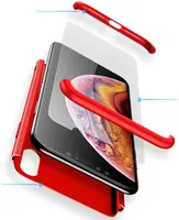 Чохол-накладка GKK 3 in 1 Hard PC Case Apple iPhone XS Red
