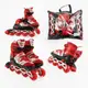 Роликовые коньки 338-S Best Roller колеса PU светящиеся. Red (размер 29-33) (173863)