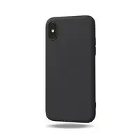 Силіконовий матовий чохол для iPhone XS/X - Чорний