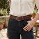 Ремень женский из натуральной кожи Vintage 20784 Коричневый