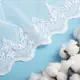Ткань тюль фатин с вышивкой beyaz