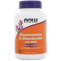 Препарат для суставов и связок NOW Glucosamine Chondroitin with MSM, 90 капсул