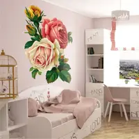 Виниловый интерьерный стикер Розы Ретро, 151 х 105 см
