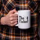 Кружка "The fisher", Белый, английский, Крафтовая коробка, 425 мл