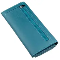 Жіночий гаманець з візитницею і монетницею ST Leather 18953 Блакитний