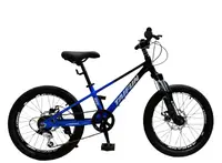 Детский спортивный велосипед 20 дюймов Corso Taifun TF-265 магниевая рама Shimano 7 скоростей. Black and Blue (194573)