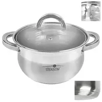 Каструля зі скляною кришкою Stenson Belly MH-2722 4.7 л 24 см