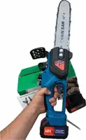 Аккумуляторная цепная пила Chain Saw KRAFFTEC 12" · Ручная электропила 36В с индикатором масла для обрезки веток