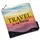 Косметичка квадратная Basic Travel is my therapy 16x16 см (KB_20F002_SBR)
