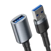 Кабель Baseus Cafule USB3.0 Male to USB3.0 Female 2A 1m, Dark gray (CADKLF-B0G)