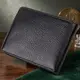 Оригинальный компактный кошелек с вкладышем для удостоверения для мужчин из натуральной кожи флотар CANPELLINI 21875 Черный