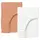 Набор простыни на резинке 60x120 набор WHITE/TERRAKOT