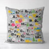 Подушка декоративная Soft Абетка 45x45 см (45PST_22S002)