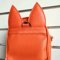 Рюкзак-сумка з вушками кота, морквяний (RKU_003_MR)
