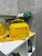 Желтый – молодежный каркасный клатч Lady Bags с двумя молниями (0334)