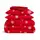 Семейный комплект фланель с простыней на резинке SNOWFLAKES CRANBERRY CS7