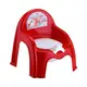 Детский горшок с спинкой красный Elif plastik 313-1LF