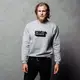 Свитшот "I walk, I look, I see, I stop, I photograph" унисекс, Серый, XXL, английский