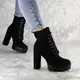 Женские зимние ботильоны на каблуке Fashion Quinn 1325 39 размер 25 см Черный
